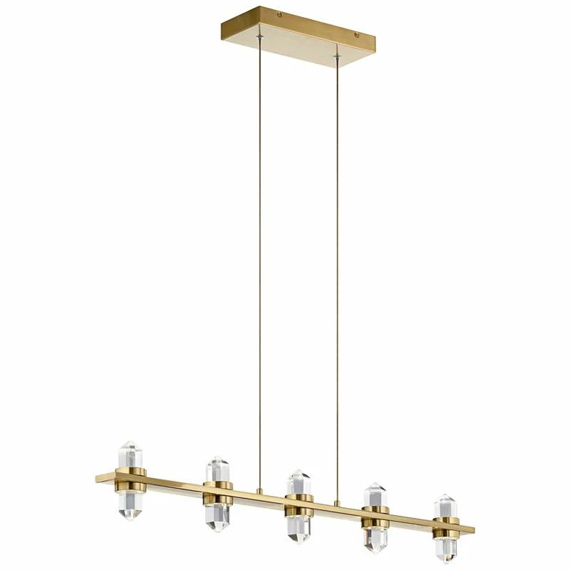Elan Arabella Gold 36 1/2" Wide LED Kitchen Island Light Pendant 4 Elan Arabella Gold 36 1/2" Wide LED Kitchen Island Light Pendant - Image 2