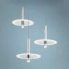 Elan Discs 22 1/2"W Polished Nickel LED Multi Light Pendant