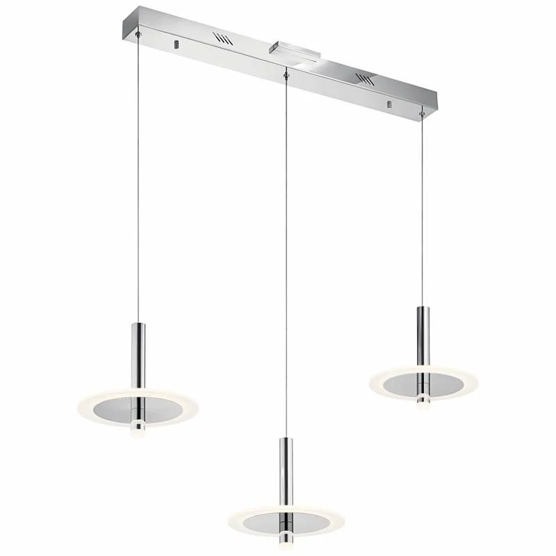 Elan Discs 41 1/4"W Polished Nickel LED Multi Light Pendant 4 Elan Discs 41 1/4"W Polished Nickel LED Multi Light Pendant - Image 2