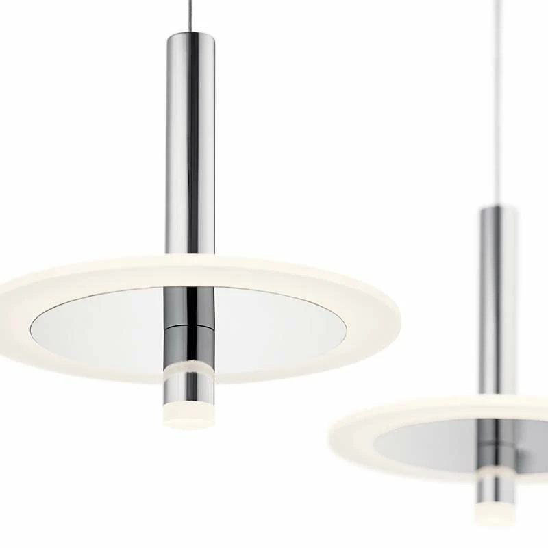 Elan Discs 41 1/4"W Polished Nickel LED Multi Light Pendant 5 Elan Discs 41 1/4"W Polished Nickel LED Multi Light Pendant - Image 3