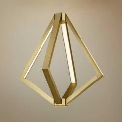 Elan Everest 19 3/4" Wide Champagne Gold 4-Light LED Pendant