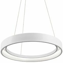 Elan Fornello 23 1/2" Wide Dimmable LED White Pendant Light -Lighting Sales Shop elan fornello 23 and one half inch wide dimmable led white pendant light 5w162