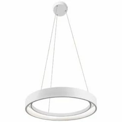 Elan Fornello 23 1/2" Wide Dimmable LED White Pendant Light -Lighting Sales Shop elan fornello 23 and one half inch wide dimmable led white pendant light 5w162views1