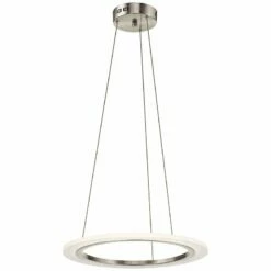 Elan Hyvo 19 1/2"W Brushed Nickel LED Ring Pendant Light -Lighting Sales Shop elan hyvo 19 and one half inchw brushed nickel led ring pendant light 9k573views1