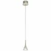 Elan Kabru 4 3/4"W LED Brushed Nickel Mini Pendant Light -Lighting Sales Shop elan kabru 4 and three quarter inchw led brushed nickel mini pendant light 9k593