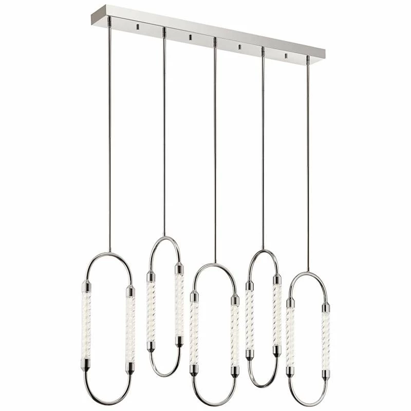Elan Kiaan 48 3/4"W Polished Nickel LED Multi Light Pendant 4 Elan Kiaan 48 3/4"W Polished Nickel LED Multi Light Pendant - Image 2