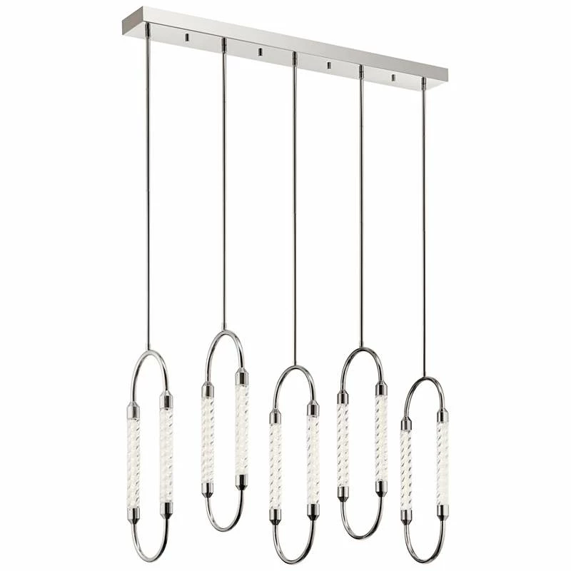 Elan Kiaan 48 3/4"W Polished Nickel LED Multi Light Pendant 5 Elan Kiaan 48 3/4"W Polished Nickel LED Multi Light Pendant - Image 3