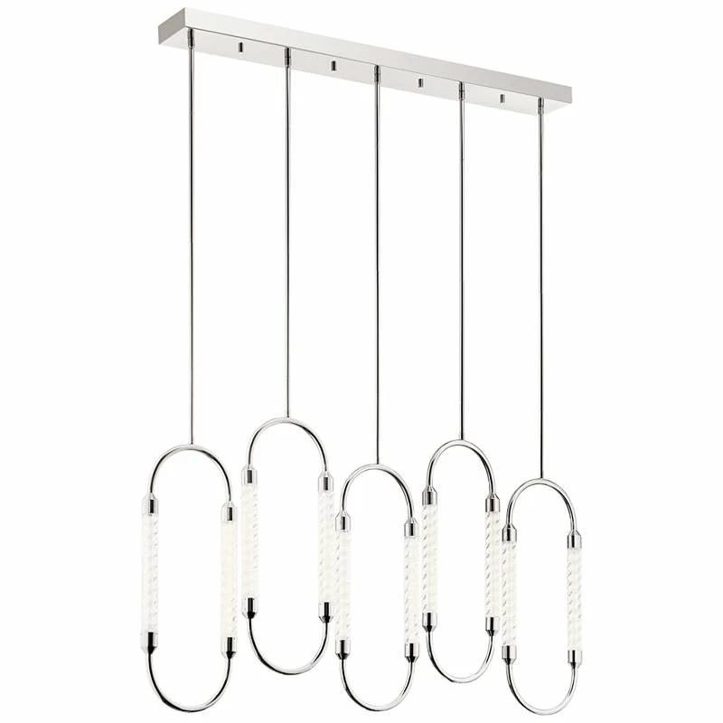 Elan Kiaan 48 3/4"W Polished Nickel LED Multi Light Pendant 6 Elan Kiaan 48 3/4"W Polished Nickel LED Multi Light Pendant - Image 4