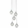 Elan Kiss 13 3/4" Wide Chrome LED Multi Light Pendant -Lighting Sales Shop elan kiss 13 and three quarter inch wide chrome led multi light pendant 19r96