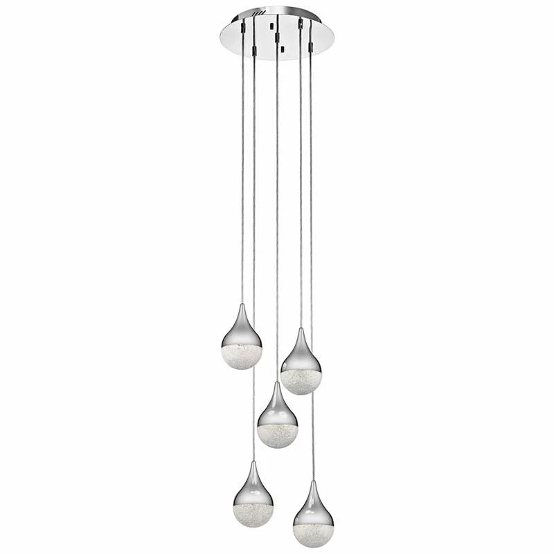 Elan Kiss 13 3/4" Wide Chrome LED Multi Light Pendant 4 Elan Kiss 13 3/4" Wide Chrome LED Multi Light Pendant - Image 2