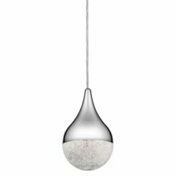 Elan Kiss 4 3/4" Wide Chrome LED Mini Pendant