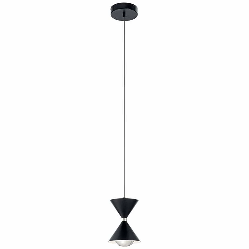 Elan Kordan 6 1/2" Wide Matte Black LED Mini Pendant 4 Elan Kordan 6 1/2" Wide Matte Black LED Mini Pendant - Image 2