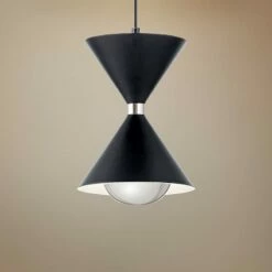 Elan Kordan 6 1/2" Wide Matte Black LED Mini Pendant