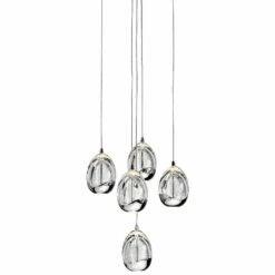Elan Lavinia 12 1/2" Wide Chrome Cluster Pendant