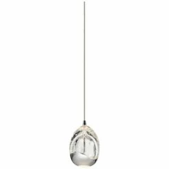 Elan Lavinia 3 1/2" Wide Chrome Finish LED Mini-Pendant