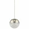 Elan Moonlit 7 3/4" Wide Brushed Nickel LED Mini Pendant -Lighting Sales Shop elan moonlit 7 and three quarter inch wide brushed nickel led mini pendant 19t73