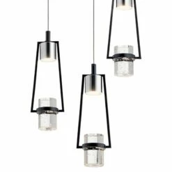 Elan Sorno 12 1/2"W Polished Nickel LED Multi Light Pendant -Lighting Sales Shop elan sorno 12 and one half inchw polished nickel led multi light pendant 69f17views1