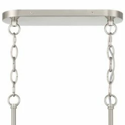 Ella 38 3/4" Wide Brushed Nickel Crystal Island Pendant Light -Lighting Sales Shop ella 38 and three quarter inch wide brushed nickel crystal island pendant light 444h2views4