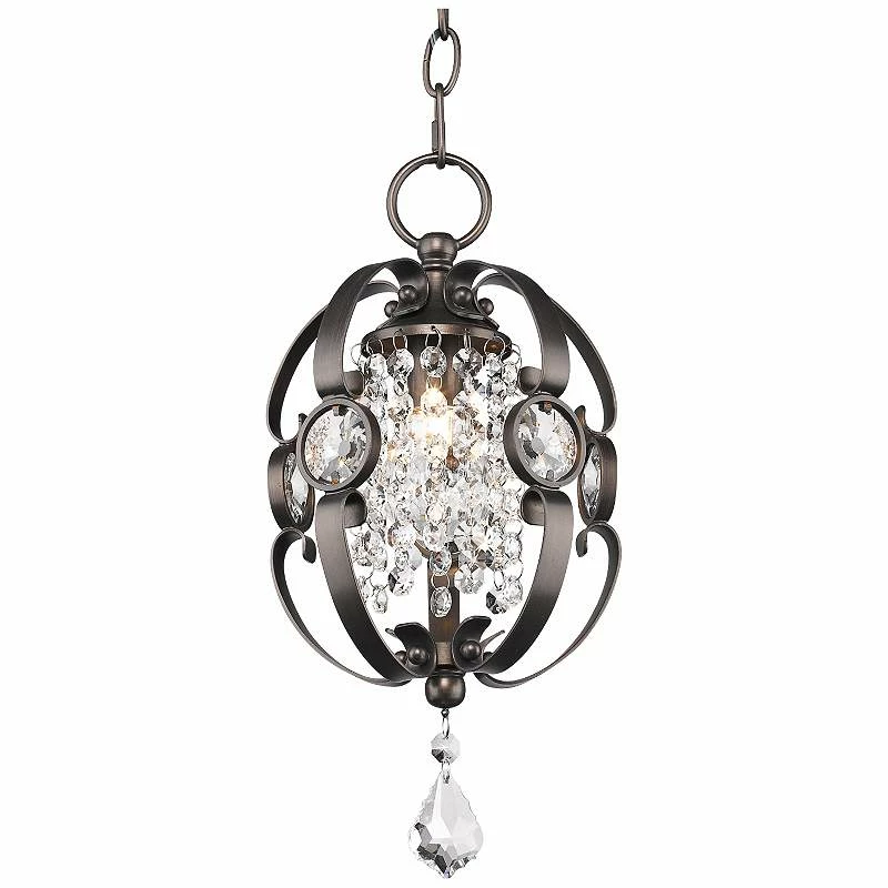 Golden Lighting Ella 7" Wide Brushed Etruscan Bronze Mini Pendant 6 Golden Lighting Ella 7" Wide Brushed Etruscan Bronze Mini Pendant - Image 4