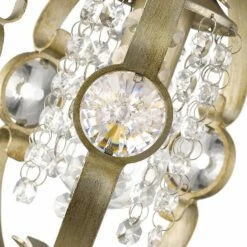 Golden Lighting Ella 7" Wide White Gold And Crystal Mini Pendant -Lighting Sales Shop ella 7 inch wide white gold and crystal mini pendant 60d35views2