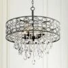 Ellena 24" Wide 4-Light Black Drum Crystal Pendant Light -Lighting Sales Shop ellena 24 inch wide 4 light black drum crystal pendant light 9h542cropped