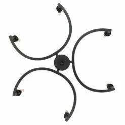 Golden Lighting Ellyn 25" Wide Matte Black Metal 6-Light Chandelier -Lighting Sales Shop ellyn 25 inch wide matte black metal 6 light chandelier 045c2views2
