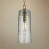 Elmore 6" Wide Burnished Brass Cylinder Mini Pendant