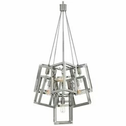 Ensemble 28" Wide Polished Nickel 7-Light Foyer Pendant