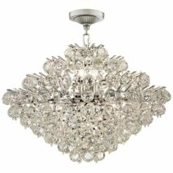 Essa 24" Wide Chrome And Crystal Pendant Light 12 Essa 24" Wide Chrome And Crystal Pendant Light -Lighting Sales Shop essa 24 inch wide chrome and crystal pendant light 5m592views2