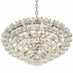 Essa 24" Wide Chrome And Crystal Pendant Light 13 Essa 24" Wide Chrome And Crystal Pendant Light -Lighting Sales Shop essa 24 inch wide chrome and crystal pendant light 5m592views3