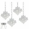 Essa 8" Wide Chrome 4-Light Swag Chandelier -Lighting Sales Shop essa 8 inch wide chrome 4 light swag chandelier 30n28