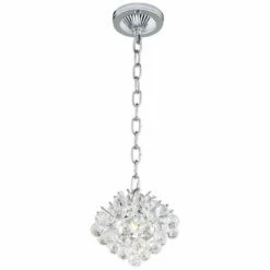 Essa 8" Wide Chrome And Crystal Mini Chandelier -Lighting Sales Shop essa 8 inch wide chrome and crystal mini chandelier 8f159views1