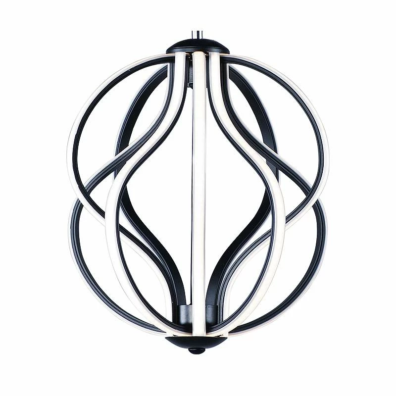 ET2 Aura 12" Wide Black Orb LED Mini Pendant 5 ET2 Aura 12" Wide Black Orb LED Mini Pendant - Image 3