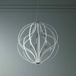 ET2 Aura 24" Wide Polished Chrome LED Pendant Light