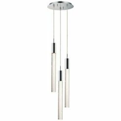 ET2 Big Fizz 13" Wide Chrome 3-Light LED Multi Light Pendant