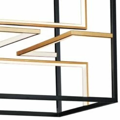 ET2 Chamber 18 1/4" Black And Gold 4-Light LED Modern Cube Pendant 7 ET2 Chamber 18 1/4" Black And Gold 4-Light LED Modern Cube Pendant -Lighting Sales Shop et2 chamber 18 and one quarter inch black and gold 4 light led modern cube pendant 69d18views1