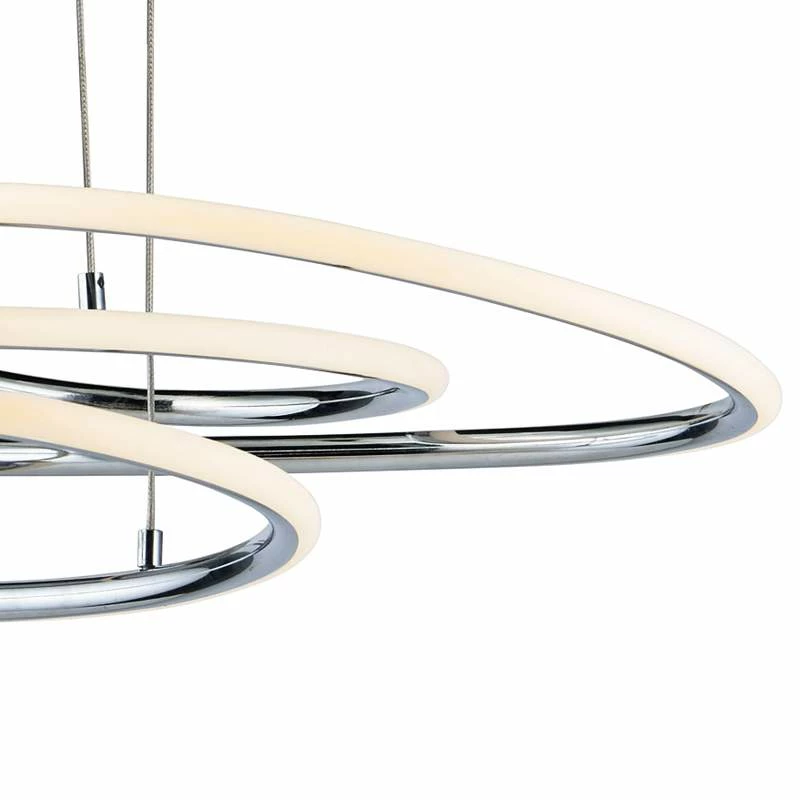 ET2 Coaster 20 1/4" Wide Polished Chrome Modern LED Pendant 4 ET2 Coaster 20 1/4" Wide Polished Chrome Modern LED Pendant - Image 2