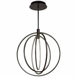 ET2 Concentric 27" Wide Bronze LED Pendant Light -Lighting Sales Shop et2 concentric 27 inch wide bronze led pendant light 9m958views1