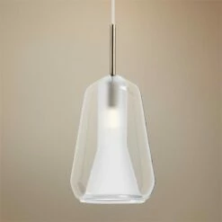 ET2 Deuce 5 1/2" Wide Clear Glass LED Mini Pendant Light