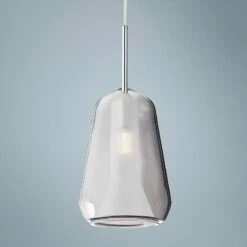 ET2 Deuce 5 1/2" Wide Smoke Glass LED Mini Pendant Light