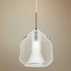 ET2 Deuce 6 3/4" Wide Clear Glass LED Mini Pendant Light