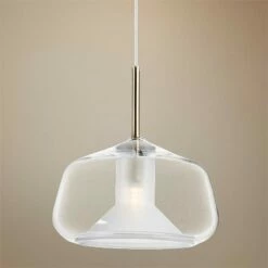 ET2 Deuce 7 3/4" Wide Clear Glass LED Mini Pendant Light