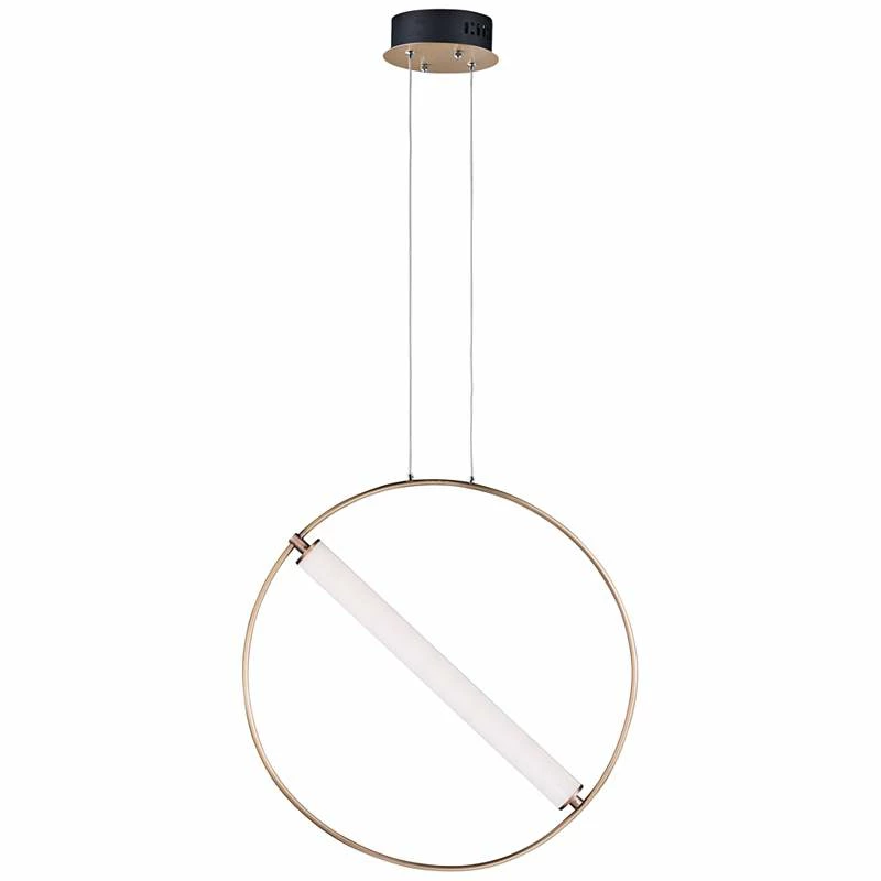 ET2 Flare 23 3/4" Wide Black And Soft Gold LED Pendant Light 4 ET2 Flare 23 3/4" Wide Black And Soft Gold LED Pendant Light - Image 2