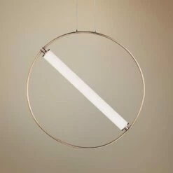 ET2 Flare 23 3/4" Wide Black And Soft Gold LED Pendant Light