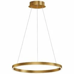 ET2 Groove 23 1/2" Wide Gold LED Ring Pendant Light