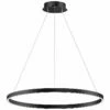 ET2 Groove 31 1/4" Wide Black LED Ring Pendant Light