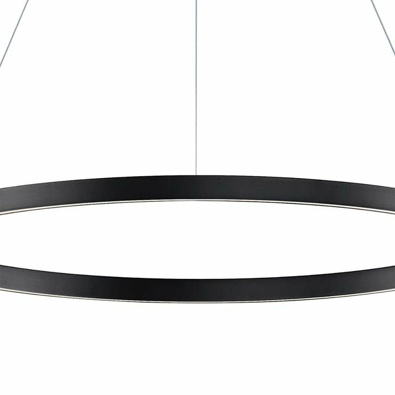 ET2 Groove 31 1/4" Wide Black LED Ring Pendant Light 5 ET2 Groove 31 1/4" Wide Black LED Ring Pendant Light - Image 3