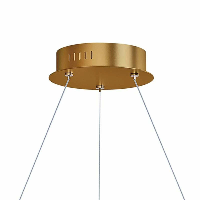 ET2 Groove 31 1/4" Wide Gold LED Ring Pendant Light 6 ET2 Groove 31 1/4" Wide Gold LED Ring Pendant Light - Image 4