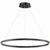 ET2 Groove 39 1/2" Wide Black LED Ring Pendant Light
