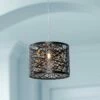 ET2 Inca 7 3/4" Wide Bronze Steel Mini-Pendant With Crystal Accents -Lighting Sales Shop et2 inca 7 and three quarter inch wide bronze steel mini pendant with crystal accents 7g125cropped